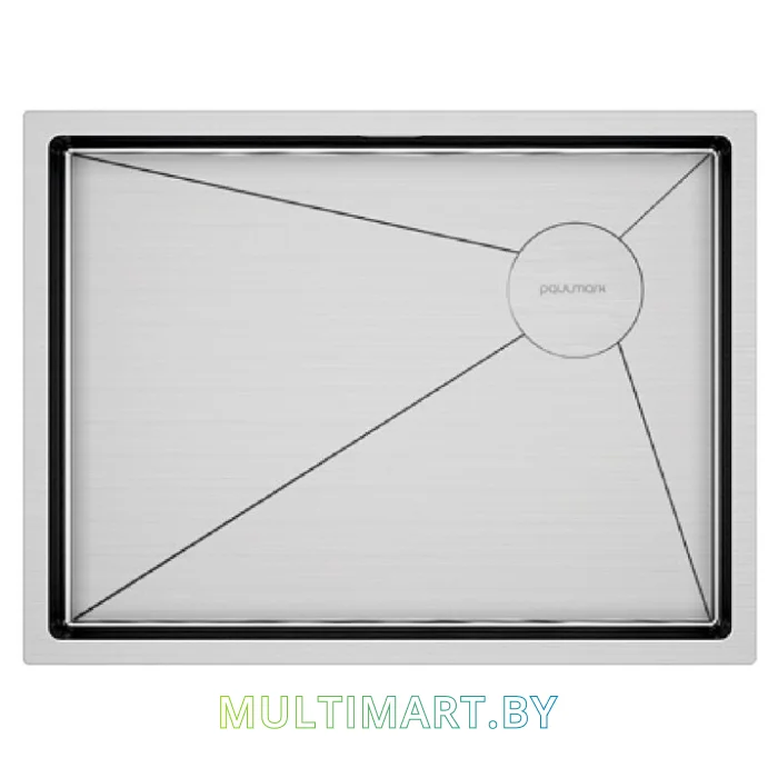 Кухонная мойка Paulmark Next-Skew PM885844-BS (нержавеющая сталь)